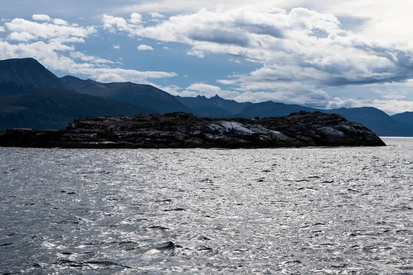 Lapataia Körfezi Manzarası Tierra Del Fuego Ushuaia Arjantin Deki Atlantik — Stok fotoğraf