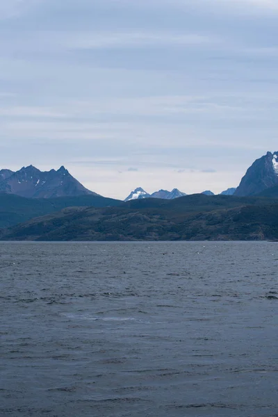 ラパティア湾の風景 ティエラ フエゴ アルゼンチン ウシュアイアの大西洋の風景 — ストック写真