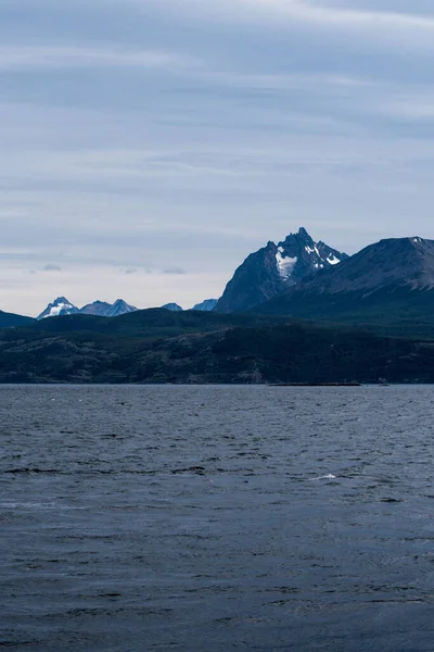 Lapataia Körfezi Manzarası Tierra Del Fuego Ushuaia Arjantin Deki Atlantik — Stok fotoğraf