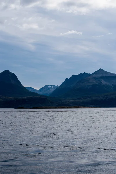 Lapataia Bay Landskap Tierra Del Fuego Landskap Över Atlanten Ushuaia — Stockfoto
