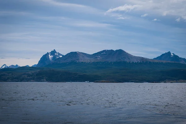 Lapataia Baai Landschap Tierra Del Fuego Landschap Van Atlantische Oceaan — Stockfoto