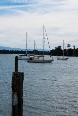 Tauranga, Yeni Zelanda: 09 / 07 / 2018: Tauranga körfezi ve limanı