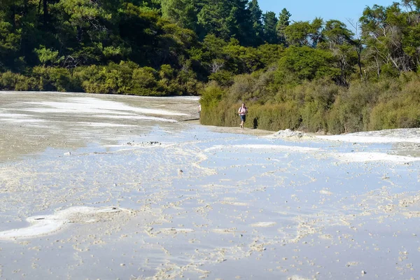 뜨거운 Wai Tapu Thermal Wonderland New Zealand 활동때문에 — 스톡 사진