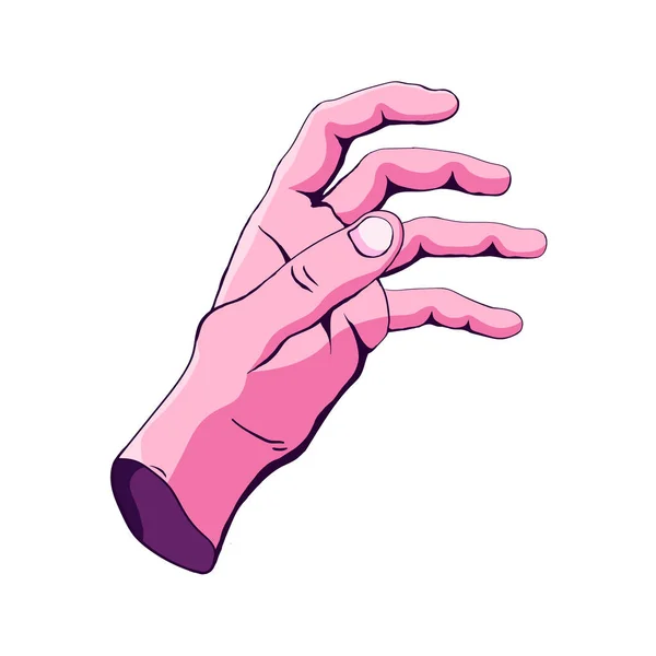 Hand Human Cartoon Illustration Vector — Stock Vector