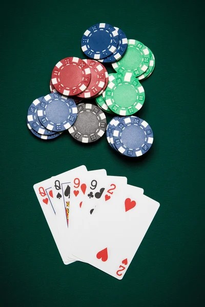 Poker eli iki çift — Stok fotoğraf