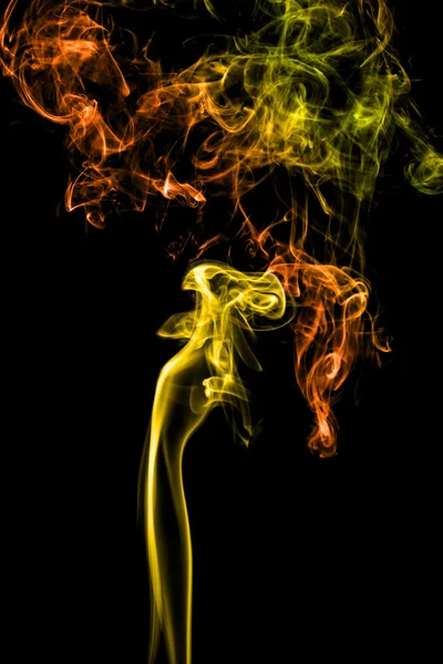 Abstrakt rök på svart — Stockfoto