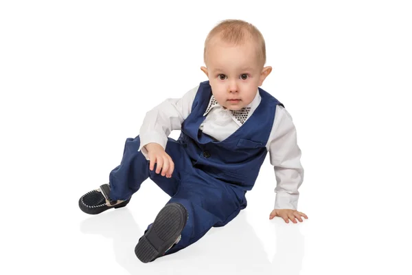 Portrait of boy sitting — Stock Photo, Image