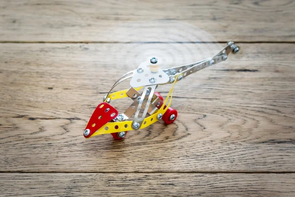 Flying up children helicopter — Stock Photo, Image