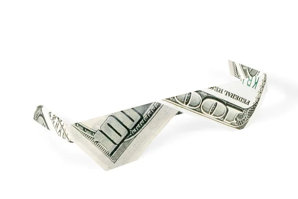 Glasses origami made of money — Stock Photo, Image