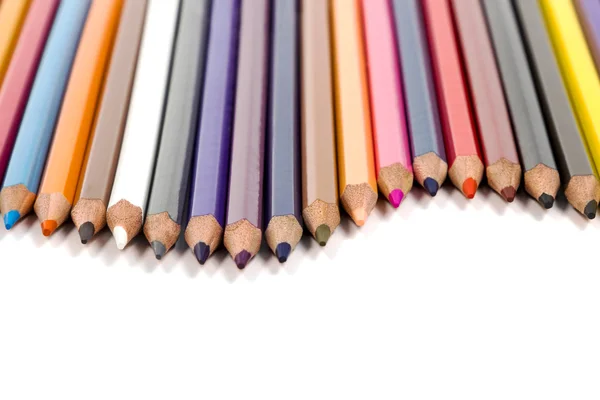 Wave set pencils — Stock Photo, Image