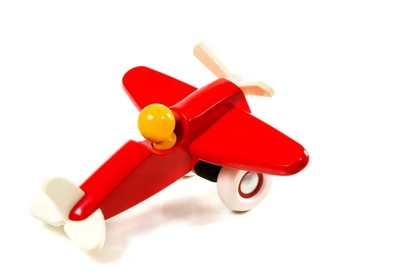 Speelgoed houten vliegtuig — Stockfoto