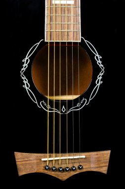 closeup gitar rozet