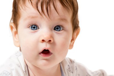 sürpriz yüz küçük bebek