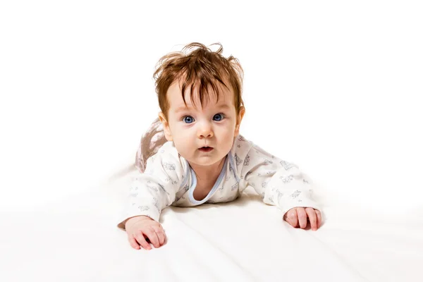 Nice little baby crawling — Stock Photo, Image