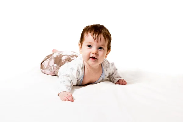 Little baby crawling Royalty Free Stock Images
