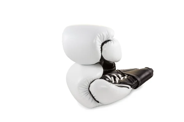 Dvojice kožené Boxerské rukavice — Stock fotografie