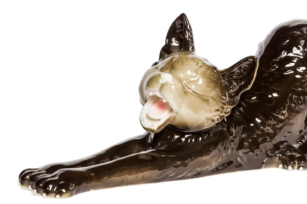 Ceramic figurine of a kitten — Stock Photo, Image