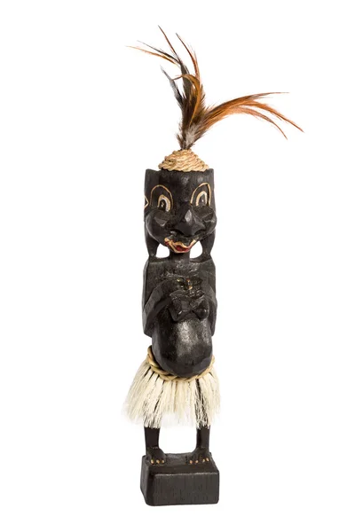 Figura de madeira da mulher africana — Fotografia de Stock