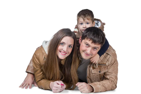 Mother father and son — Stock Photo, Image