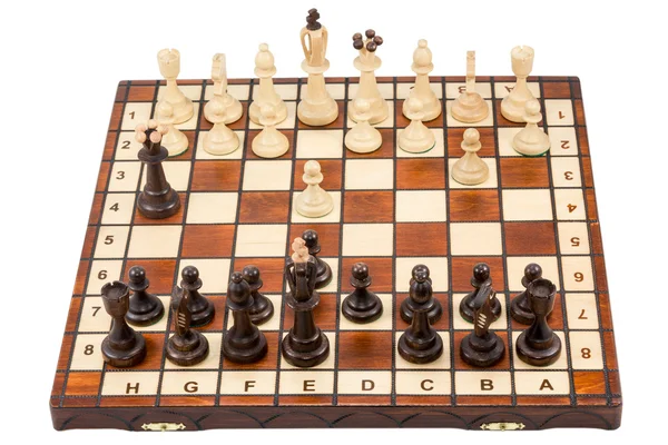 Początek gry w szachy — Zdjęcie stockowe