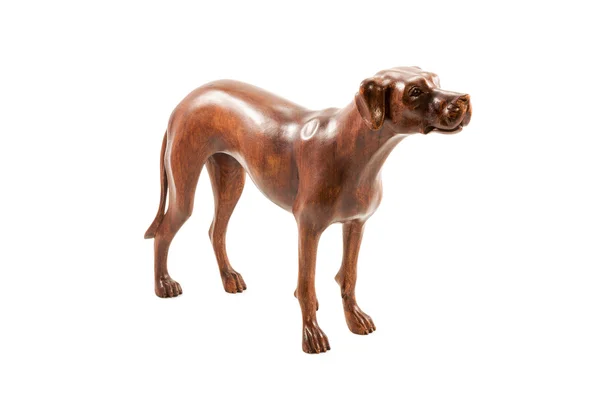 Hölzerne Hundefigur — Stockfoto