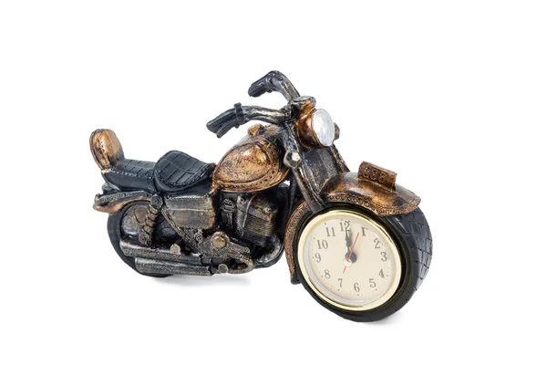 老式摩托车小雕像 — 图库照片