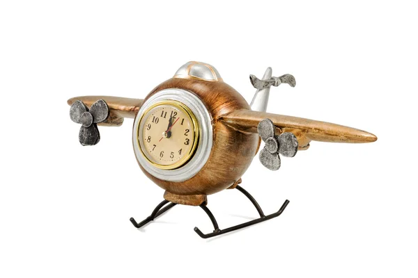 Aereo decorativo con orologio — Foto Stock