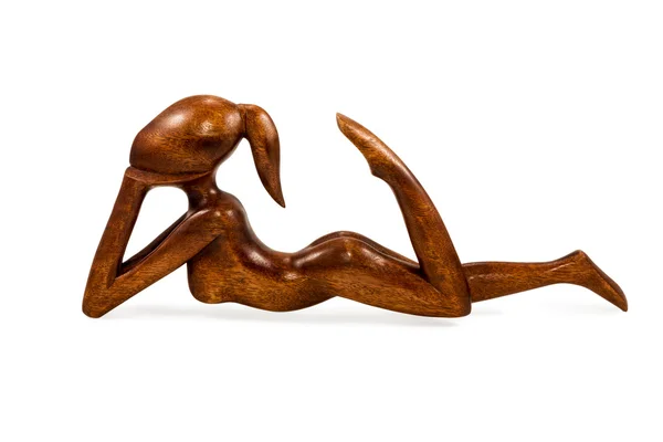 Figurines en bois femme nue — Photo