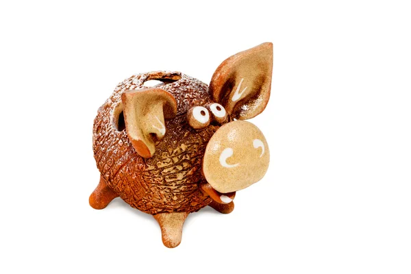 Comical ceramic pig — Stock Photo, Image