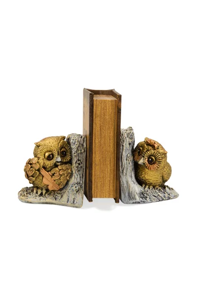 Bookend sotto forma di due gufi — Foto Stock