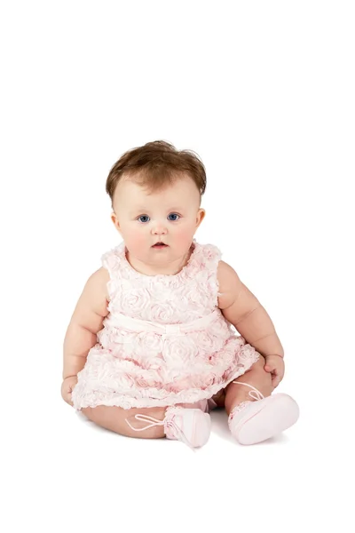 Portrait of a cute baby sitting — Stock Photo, Image