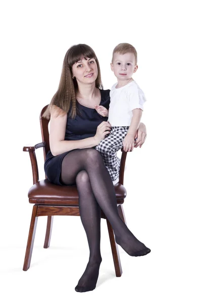 Anne ve oğul portre — Stok fotoğraf