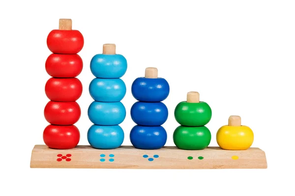 Children wooden abacus — Stock Photo, Image