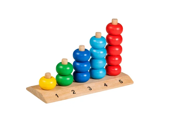 Kinder Holz bunte puzzle — Stockfoto