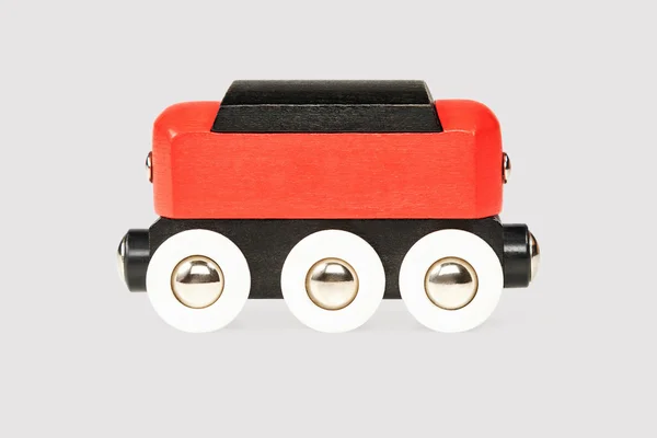 Bambini locomotiva in legno rosso — Foto Stock