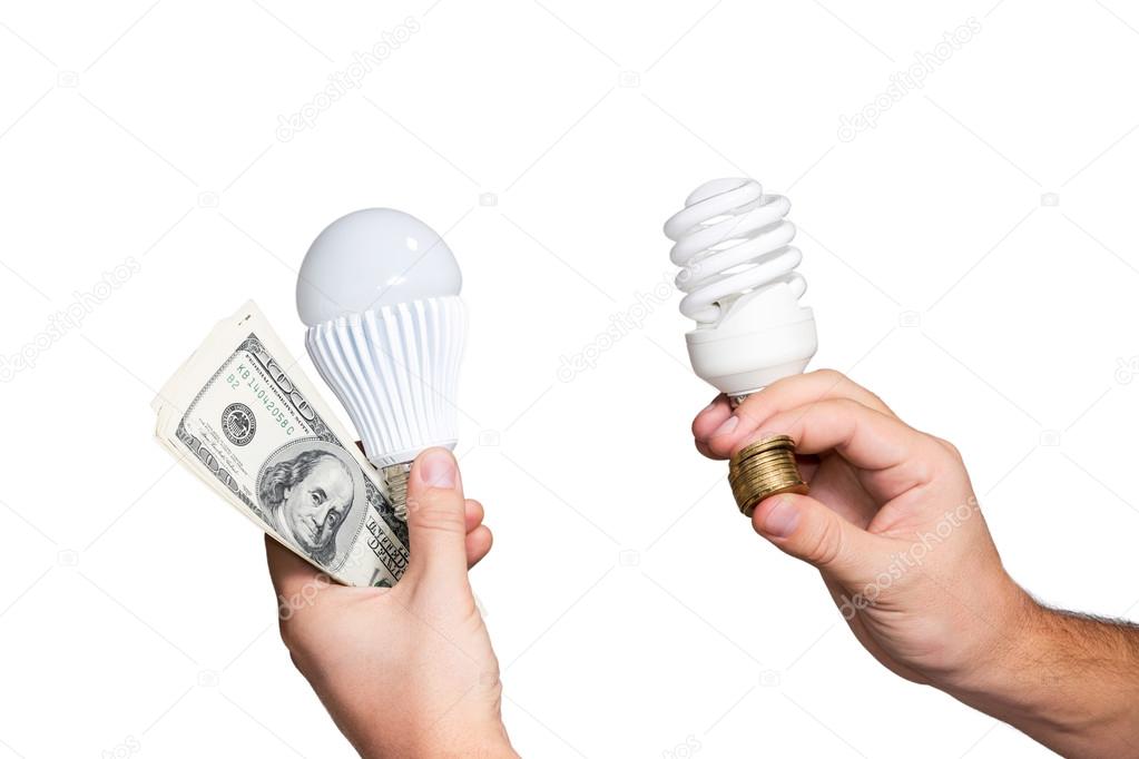 Money savings from using energy-saving lamps