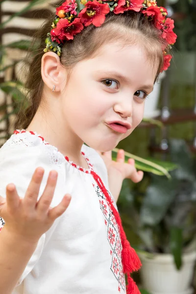 Συναισθηματική Ουκρανική κορίτσι — Φωτογραφία Αρχείου