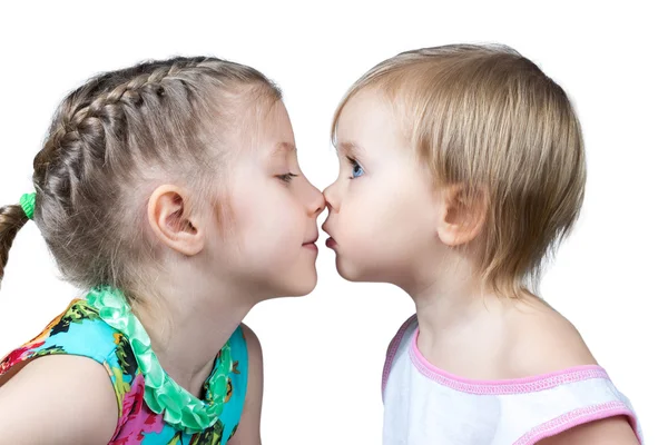 Felices hermanos pequeños — Foto de Stock