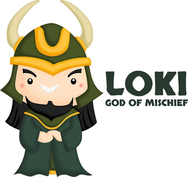 Vector Loki Mitología Nórdica — Archivo Imágenes Vectoriales