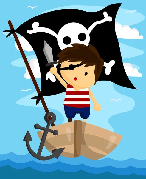 Pirate enfant — Image vectorielle