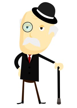 süslü yaşlı adam