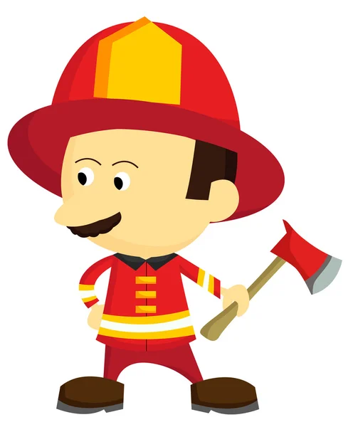 Bombero — Vector de stock