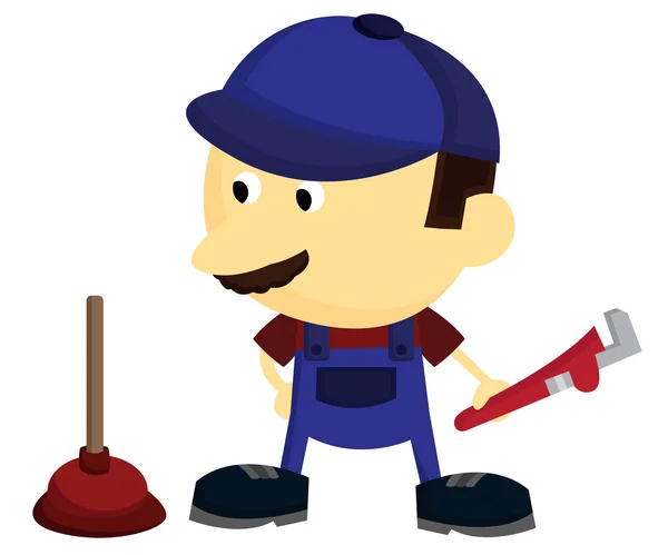 Plumber — Stock Vector