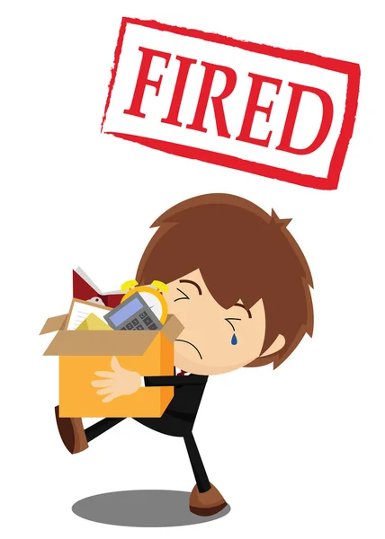 Fired from a Job — Stock Vector