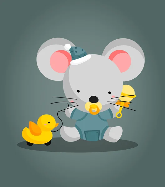 Souris de bébé — Image vectorielle