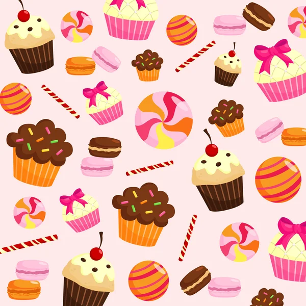 Sweets Background — Stock Vector