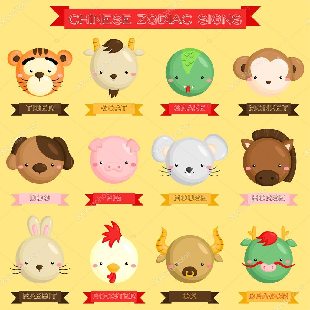Chinese Zodiac Signs Stock Vector Image by ©comodo777 #61326617 Chinese Zodiac Signs Stock Vector Image by ©comodo777 #61326617