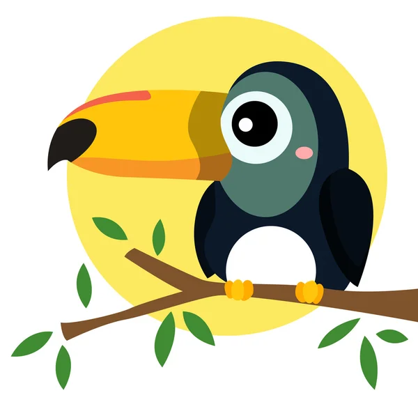 Oiseau toucan — Image vectorielle