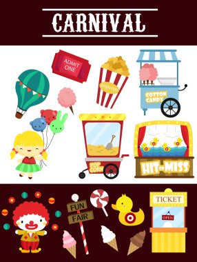 Karnaval vektör Set