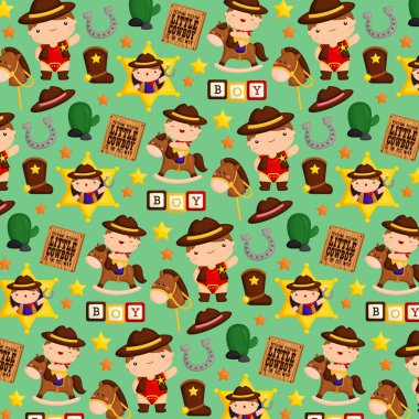 Kovboy çocuk arka plan